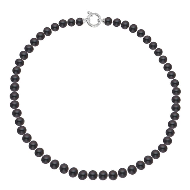 Just Pearl Black Tahitian/White Gold Freshwater Pearl Necklace