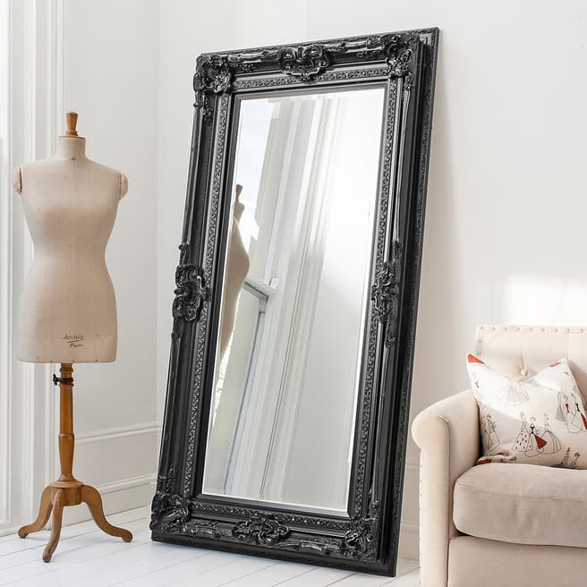 Gallery Living Dijon Leaner Mirror Black 1825x960mm