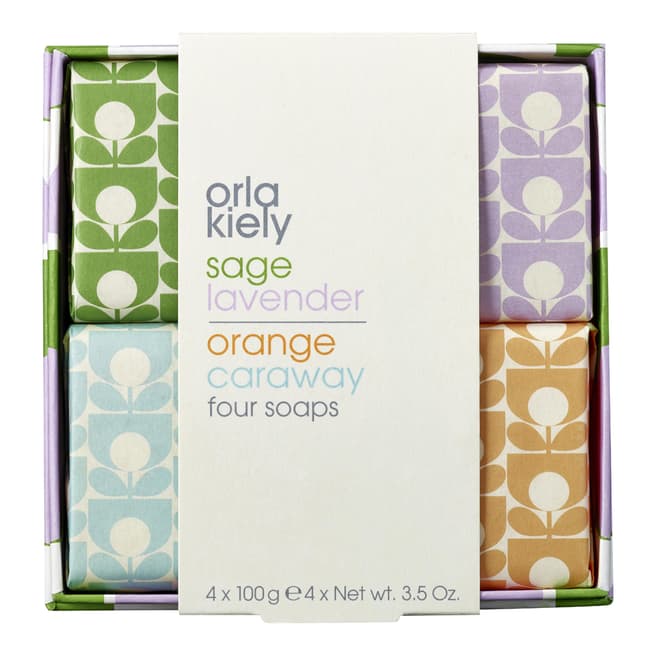 Orla Kiely Orange and Caraway/Sage and Lavender Soap Gift Set