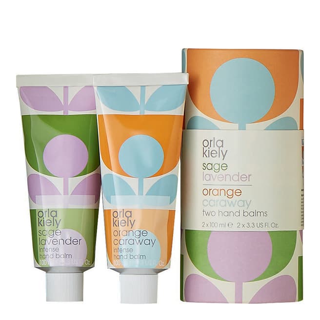 Orla Kiely Orange and Caraway/Sage and Lavender Hand Cream Gift Set