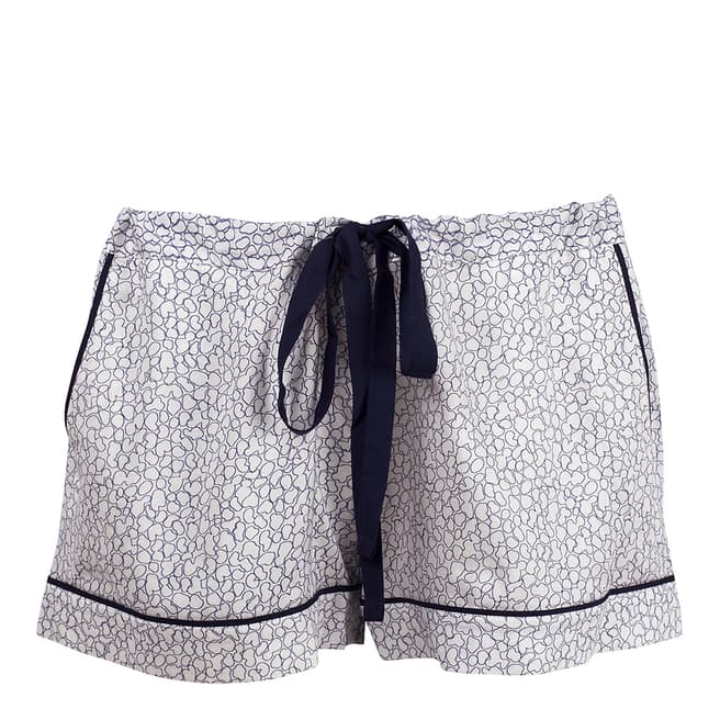 Cyberjammies White Peony Delight Print Woven Shorts