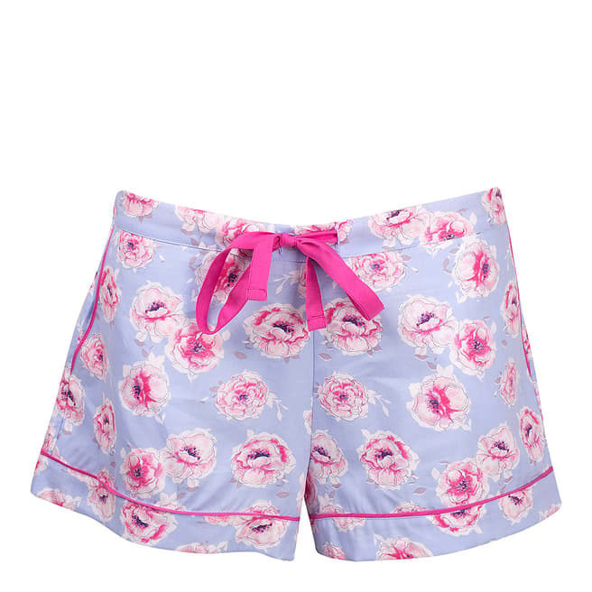 Cyberjammies Pink/Blue Floral Fun Cotton Shorts