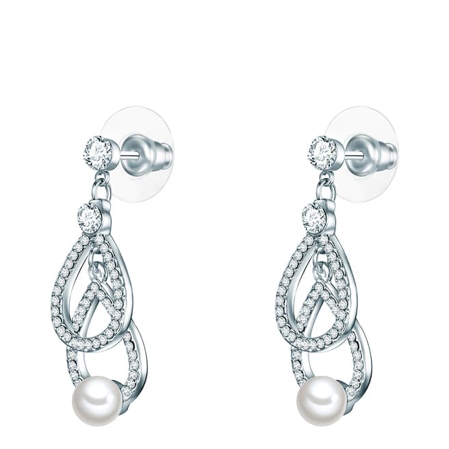 Perldesse White Pearl Chandelier Earrings 6mm
