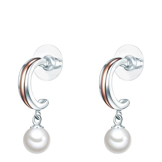 Perldesse White Pearl Drop Earrings 8mm