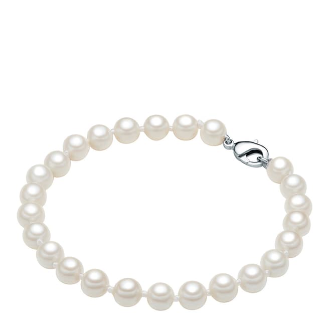 Perldesse White Pearl Bracelet 6mm (Clasp)