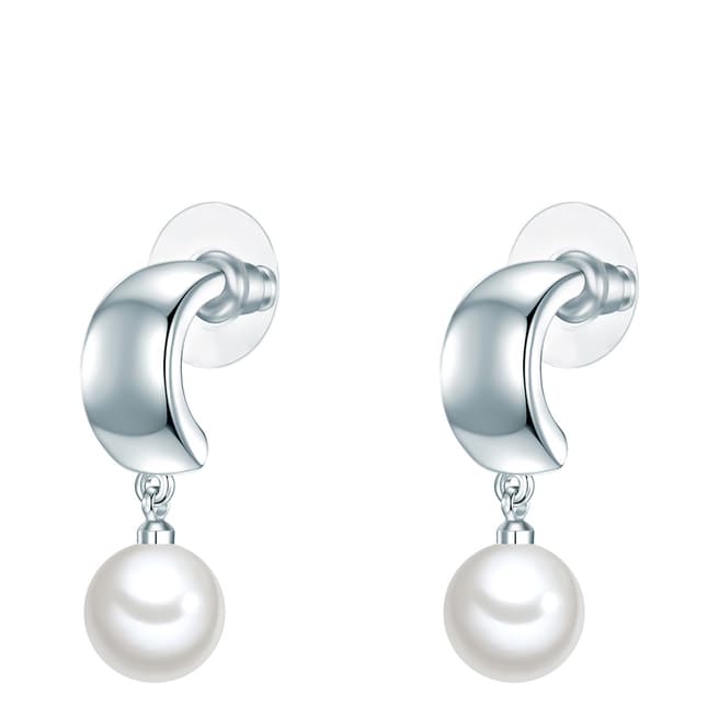 Perldesse White Pearl Drop Earrings 10mm
