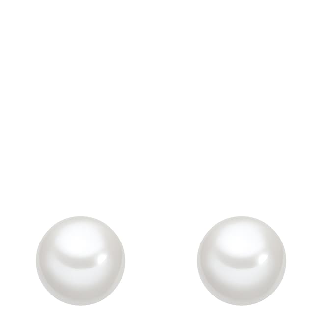 Perldesse White Pearl Stud Earrings 8mm