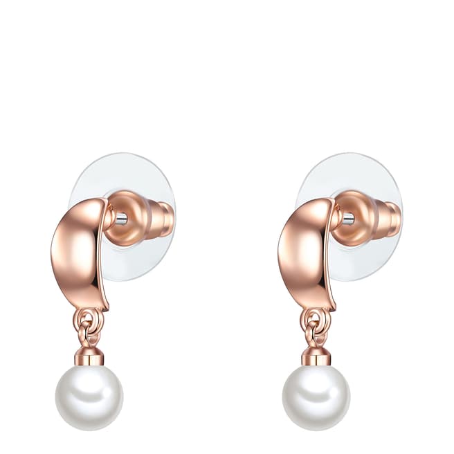 Perldesse White Pearl Drop Earrings