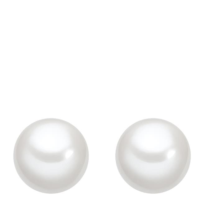 Perldesse White Pearl Stud Earrings 6mm