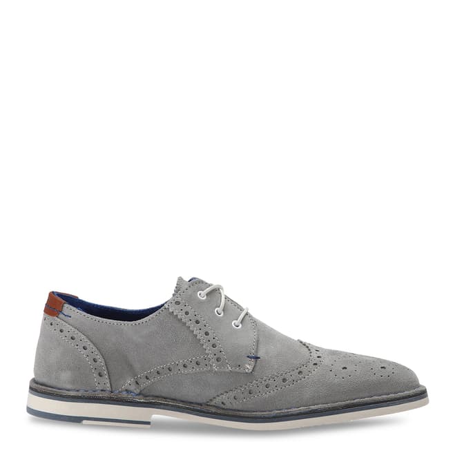 Ted Baker Light Grey Suede Jamfro 7 Brogues
