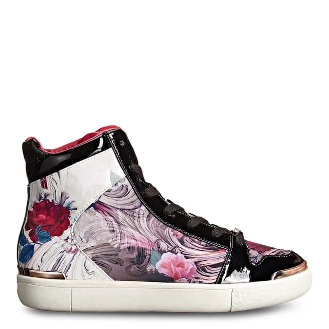 Ted Baker Multi Paryna Acanthus Printed Hi Top Trainers