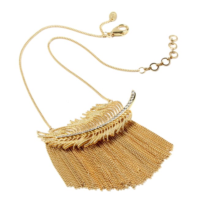 Amrita Singh Gold Feather Necklace