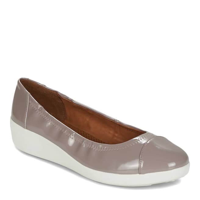 FitFlop Dusty Pink Patent Leather F Pop Mary Jane Shoes