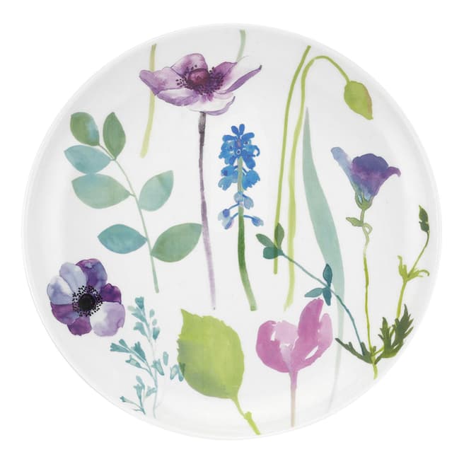 Portmeirion Set of 4 Watergarden Coupe Plate 22.5cm
