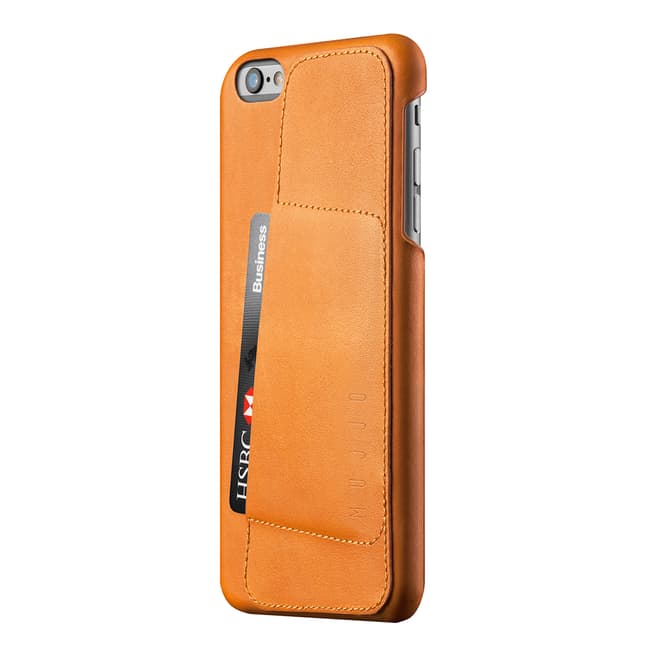 Mujjo Tan Leather iPhone 6/6s Plus Wallet Case 