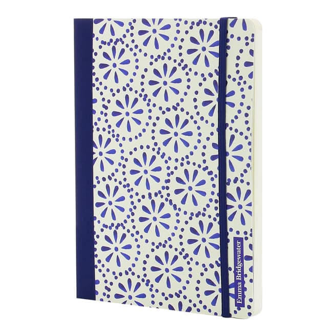 Emma Bridgewater Blue/White Story A5 Perfect Bound Notebook