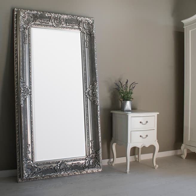 Gallery Living Silver Westminster Mirror 145x60cm