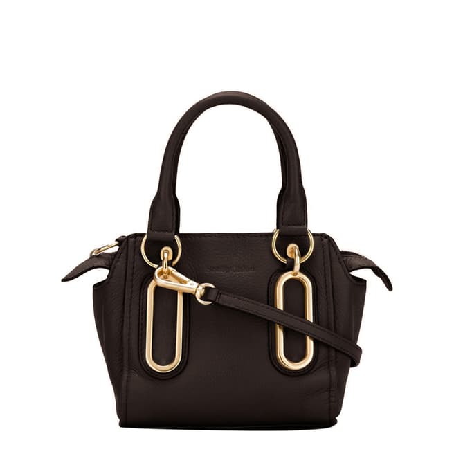 See by Chloe Graphite Leather Mini Paige Tote