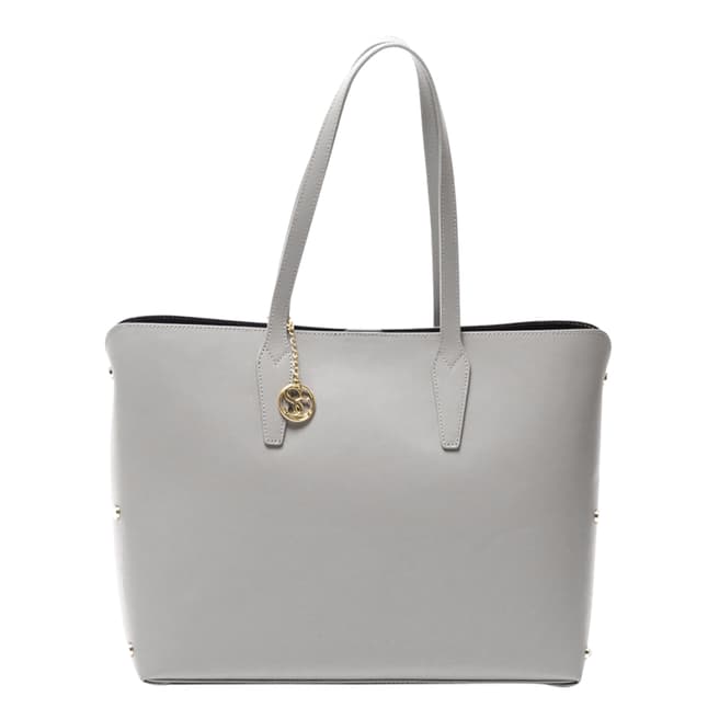Sofia Cardoni Grey Leather Tote Bag