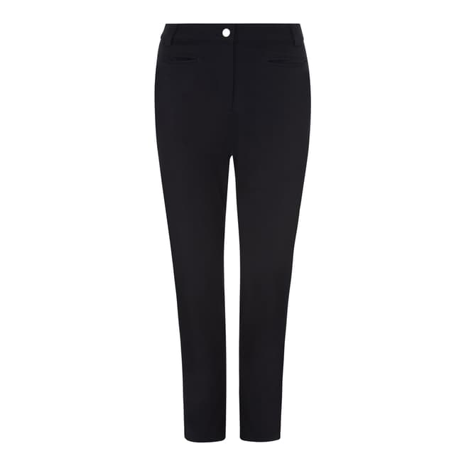 Jaeger Navy Jetted Pocket Stretch Trousers