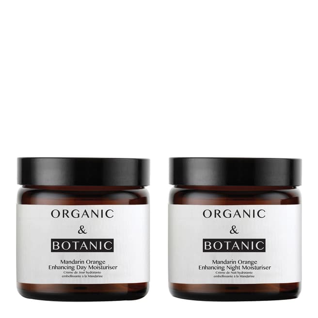 Organic & Botanic Mandarin Orange Day/Night Moisturiser Duo 50ml