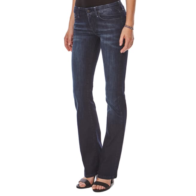 7 For All Mankind Rich Indigo Kimmie Stretch Bootcut Jeans