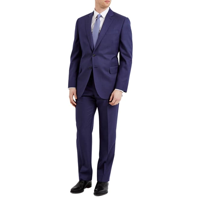 Jaeger Blue Classic Twill Wool Blend Suit