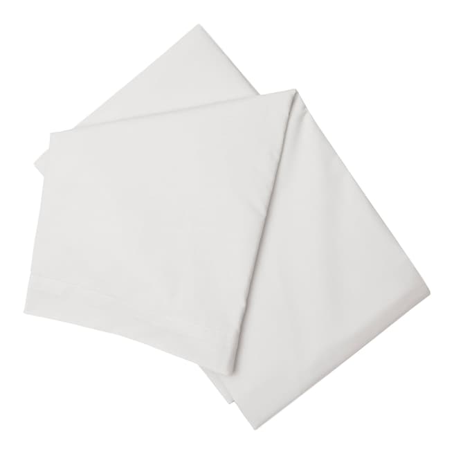 Belledorm Cloud Grey Cotton Blend Single Flat Sheet 200TC