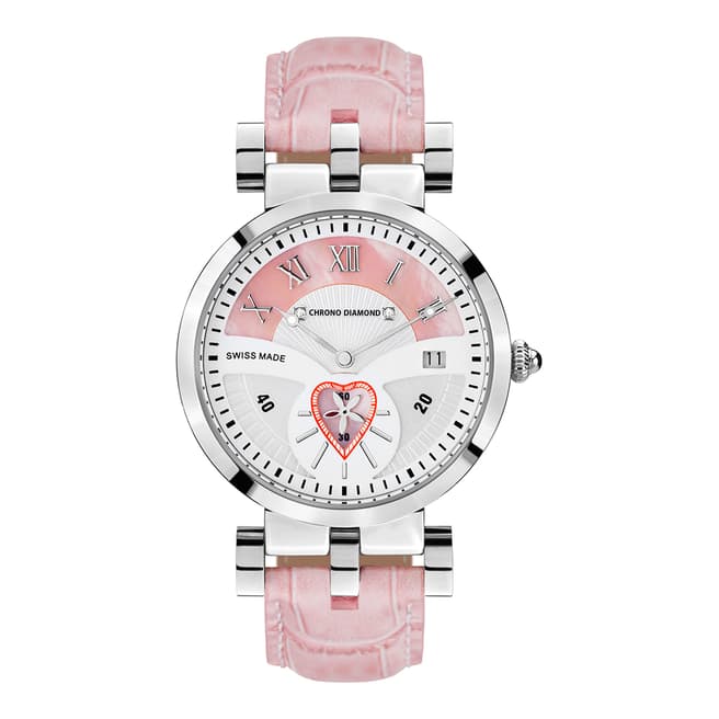 Chrono Diamond Women's Swiss Pink Damenuhr Feronia Watch