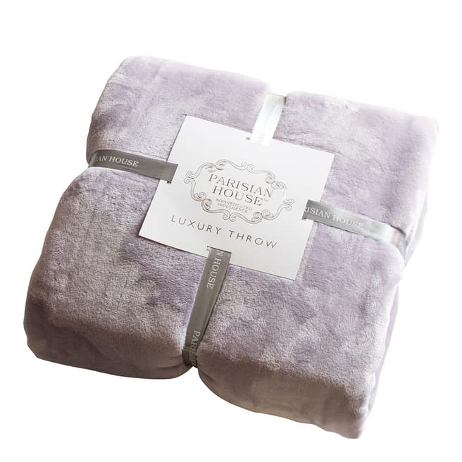 Gallery Living Lavender Flannel Fleece Throw 140x180cm