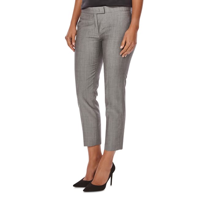 Joseph Grey Cropped Queen Wool Trousers
