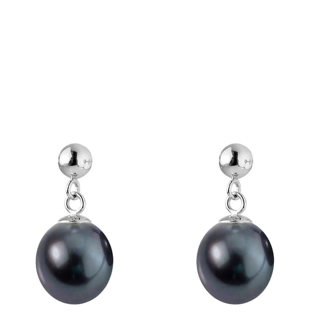 Atelier Pearls Black Freshwater Pearl Earrings 6-7mm