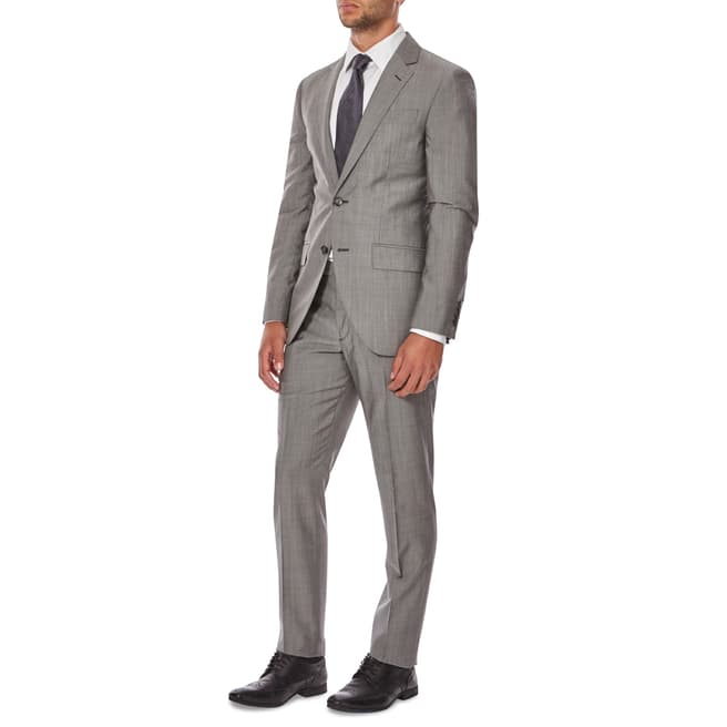 Hackett London Grey Wool Mohair Suit