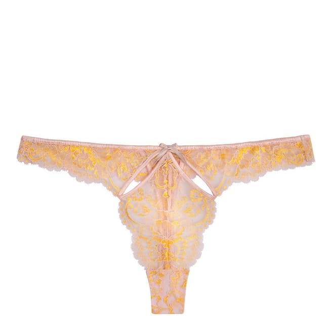 Pleasure State Couture Pink/Gold Isla Thong
