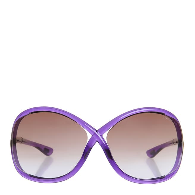 Tom Ford Women's Light Violet/Brown Whitney Sunglasses 64mm