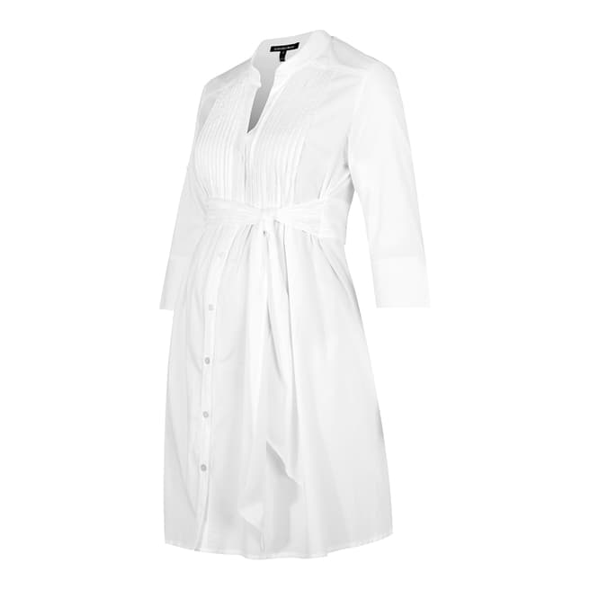 Isabella Oliver Pure White Libby Maternity Tunic Dress