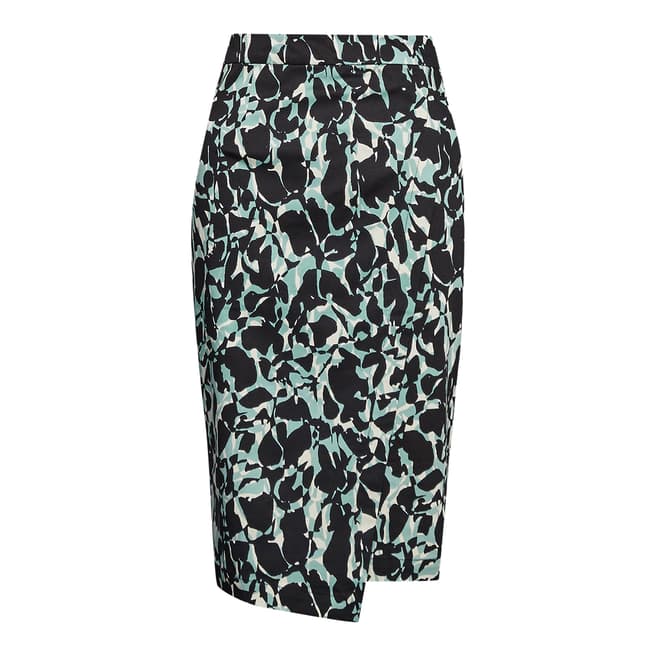 Great Plains Peppermint Silhouette Asymmetric Hem Skirt