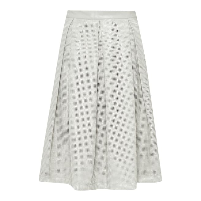 Great Plains Lunar Grey Square Route Perforated Skirt