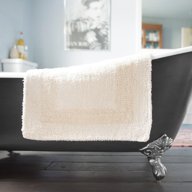 Deyongs Bliss 50x80cm Reversible Bath Mat, Cream