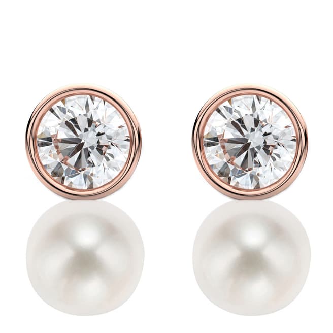 White label by Liv Oliver Rose Gold Stud Earrings