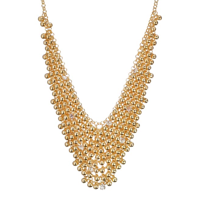Adele Marie Gold Embellished Beaded Necklace