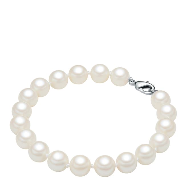 Perldesse White Pearl Bracelet 8mm (Clasp)