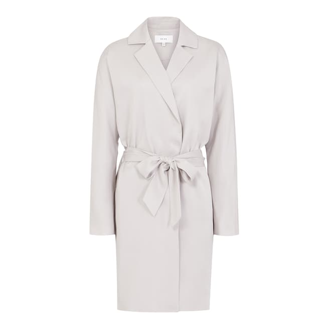 Reiss Thistle Grey Loose Fit Manhattan Trench Coat