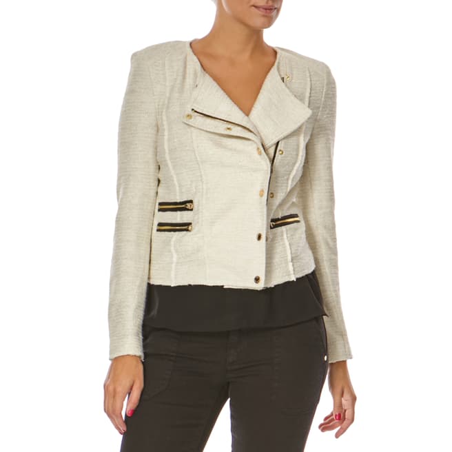 Juicy Couture Cream Spacedye Knitted Jacket