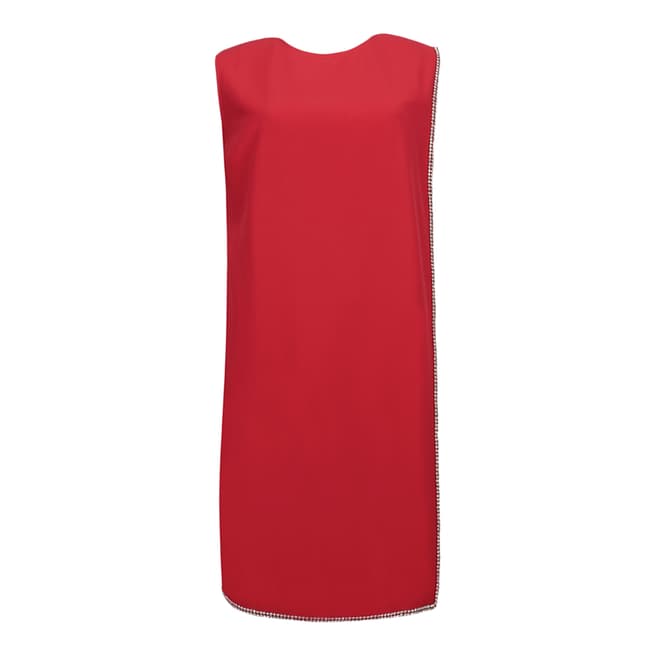 Ted Baker Red Burford Double Layer Embellished Dress