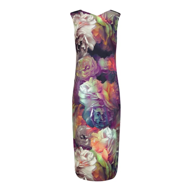 Ted Baker Black Mayzi Technicolour Floral Bloom Dress