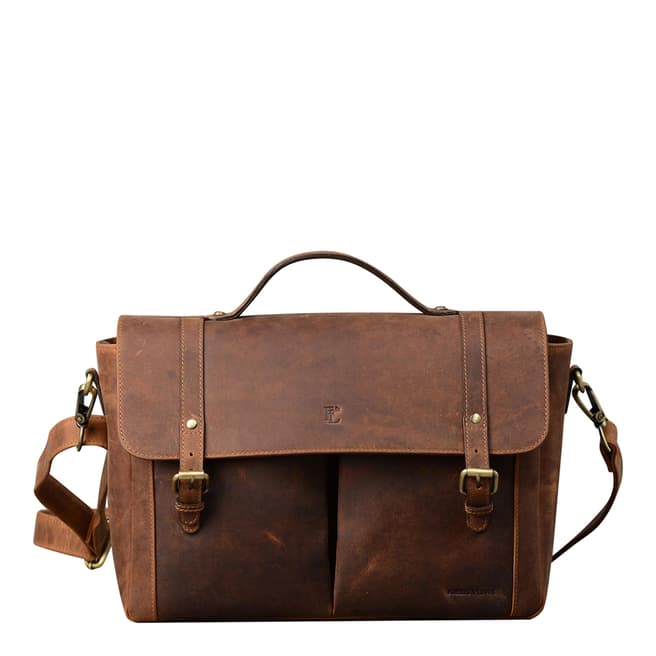 Forbes & Lewis Brown Wiltshire Leather Messenger