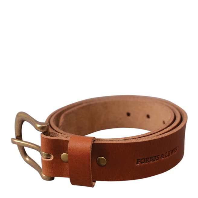 Forbes & Lewis Tan Brooklyn Leather Belt