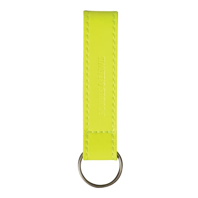 Forbes & Lewis Yellow Leather Key Fob