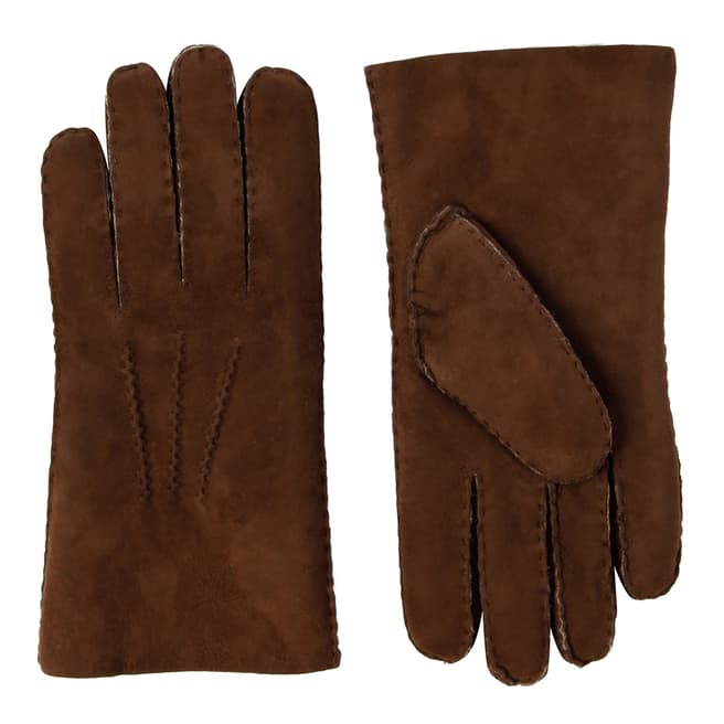Baa Baa Men's Brown/Brown Lambskin Gloves
